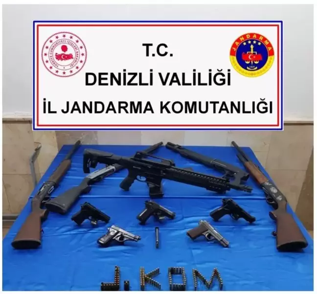 Son dakika... Denizli'de ruhsatsız silahlarla yakalanan zanlı gözaltına alındı