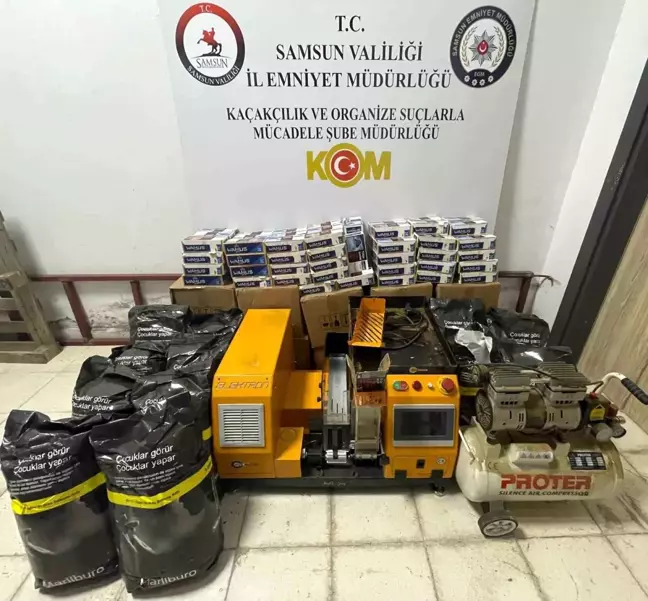 Samsun'da Kaçak Tütün Operasyonu: 20 Bin Makaron Ele Geçirildi