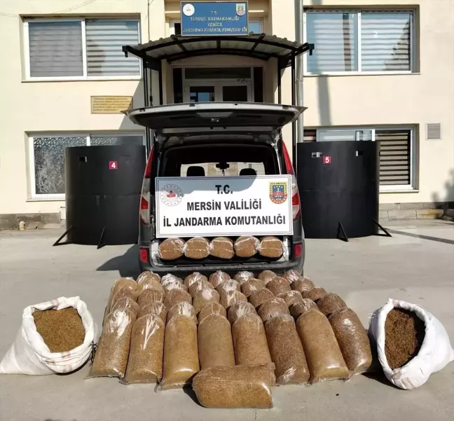 Mersin Tarsus'ta 455 Kilogram Kaçak Tütün Ele Geçirildi