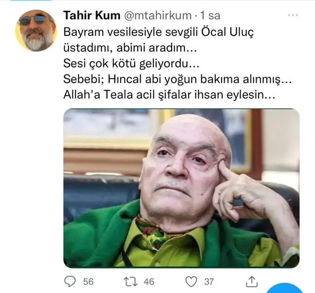 Gazeteci Hıncal Uluç yoğun bakıma kaldırıldı