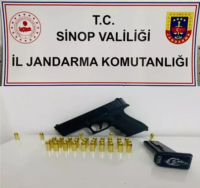 Sinop'ta Ruhsatsız Tabanca Bulunduran Şüpheli Yakalandı