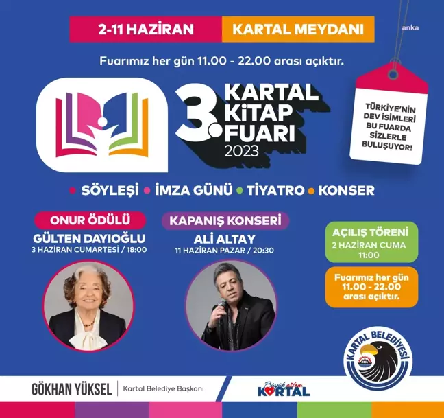Kartal Kitap Fuarı 2 Haziran'da başlıyor