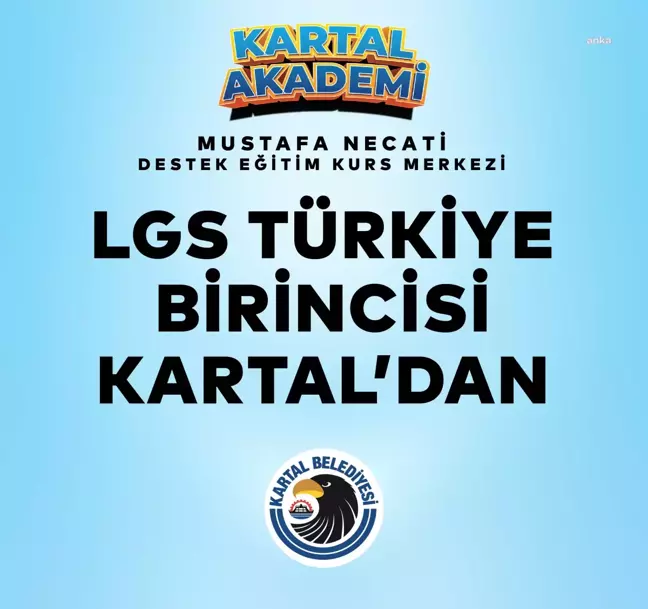 Kartal Belediyesi öğrencisi Mert Bilal Özmek LGS'de Türkiye birincisi oldu