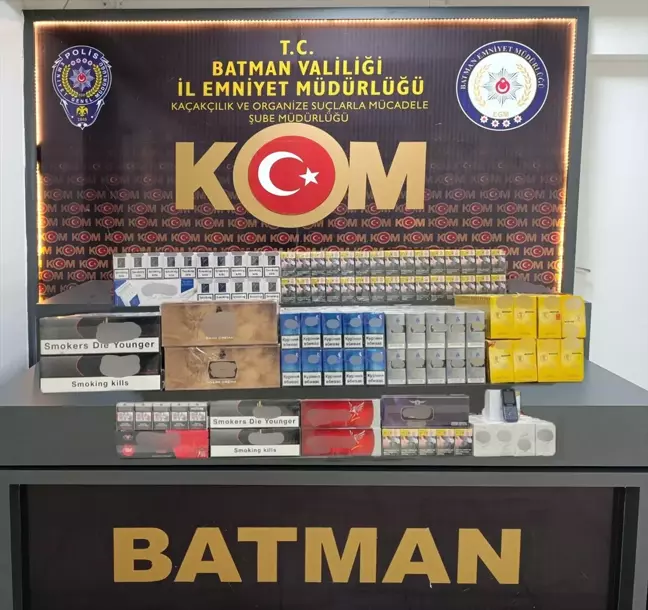 Batman'da Gümrük Kaçağı Sigara Ele Geçirildi