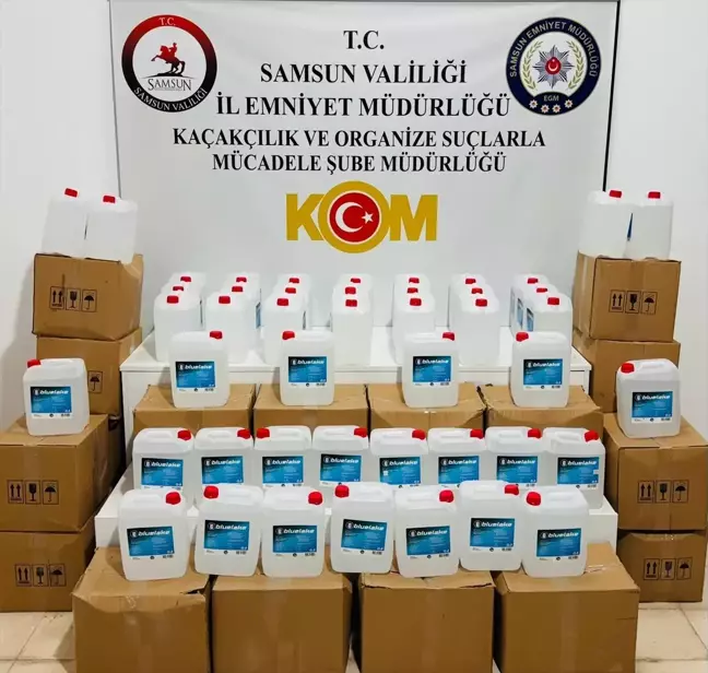 Samsun'da Kaçakçılık Operasyonunda 640 Litre Etil Alkol Ele Geçirildi