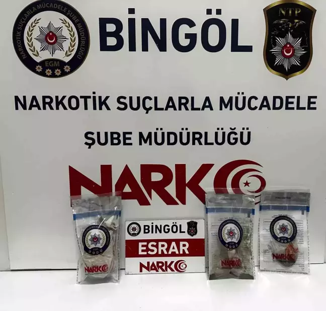 Bingöl'de uyuşturucu operasyonu: 20 gram esrar ele geçirildi