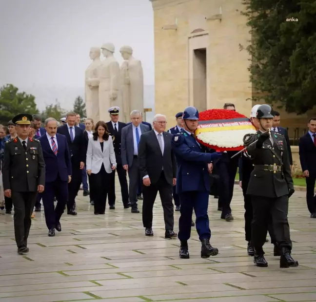 Almanya Cumhurbaşkanı Steinmeier Anıtkabir'i Ziyaret Etti