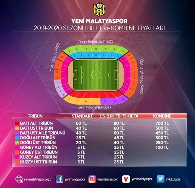 Evkur Yeni Malatyaspor'da yeni sezon kombineleri satışa sunuldu