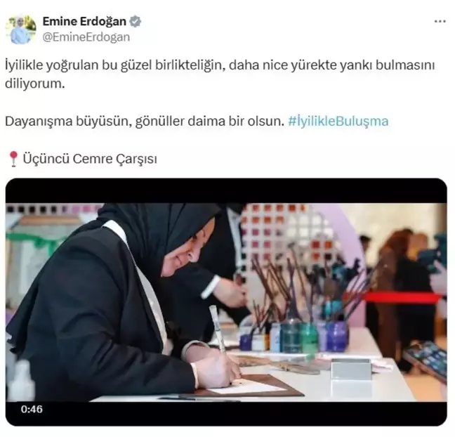 Emine Erdoğan'dan