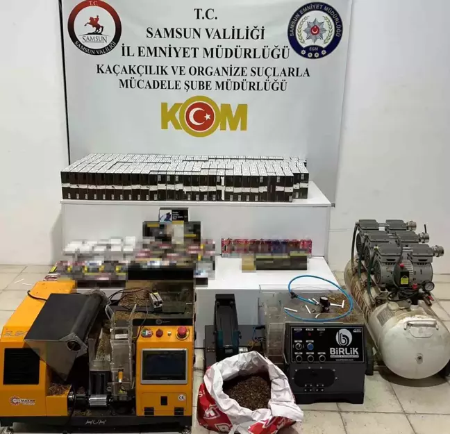 Samsun'da Kaçak Sigara ve Tütün Operasyonu: 2 Kişi Yakalandı