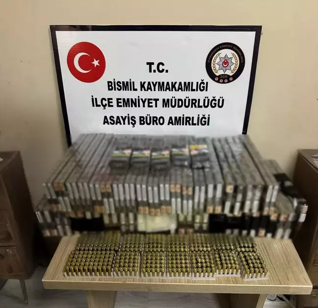 Diyarbakır'da Kaçak Sigara ve Tabanca Fişeği Ele Geçirildi