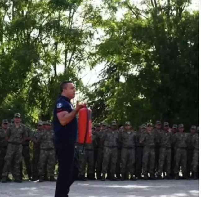 Kırklareli Belediyesi ve Mehmetçik yangın tatbikatı düzenledi