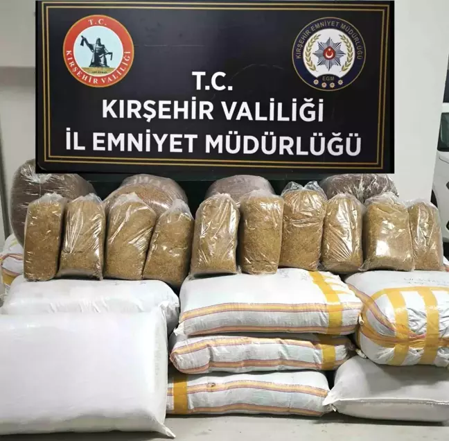 Kırşehir'de 700 Kilogram Bandrolsüz Tütün Ele Geçirildi