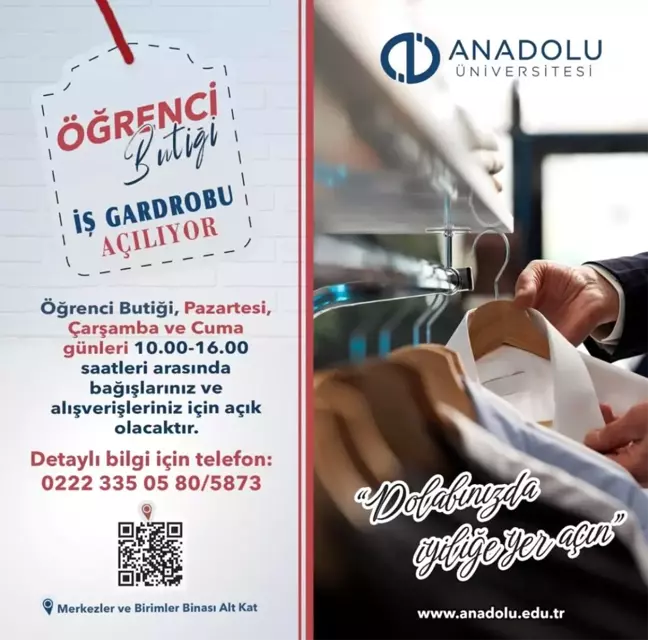 Anadolu Üniversitesi'nden Öğrencilere İş Görüşmeleri İçin 'İş Gardırobu' Desteği