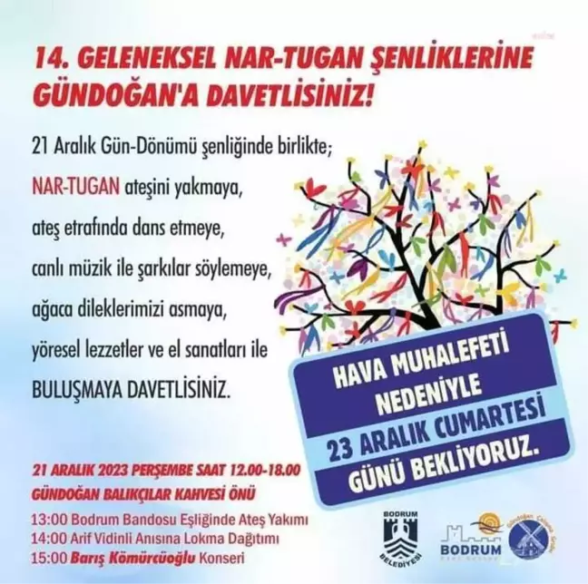 Bodrum'da Nar-Tugan Kutlamaları Başlıyor
