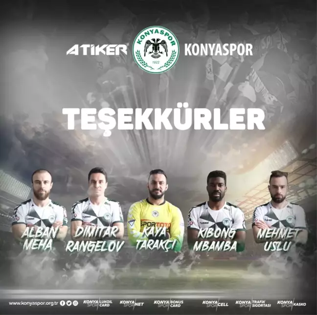 Konyaspor'da 5 Oyuncu Ile Yollar Ayrıldı
