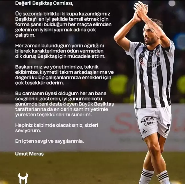 Umut Meraş Beşiktaş'tan Ayrıldı