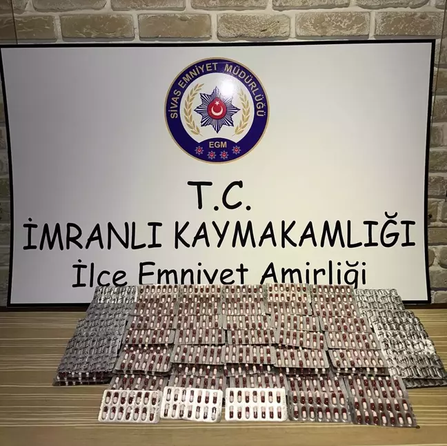 Sivas İmranlı'da Uyuşturucu Operasyonu: 2 Bin 147 Hap Ele Geçirildi