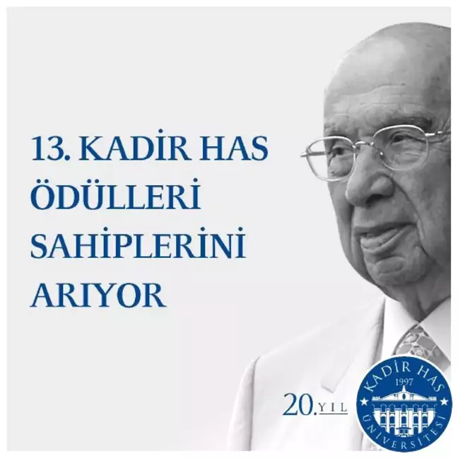 13'üncü Kadir Has Ödülleri İçin Başvurular Başladı
