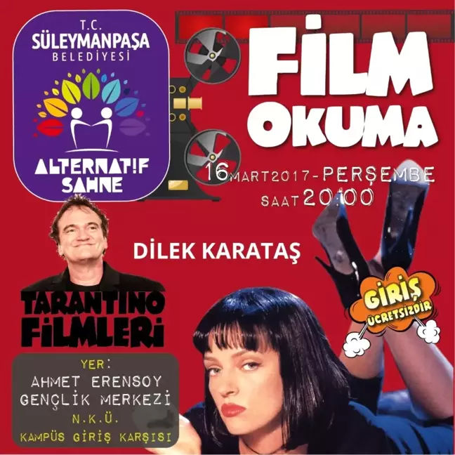 Alternatif Sahne'de 'Tarantino' Rüzgarı Esecek
