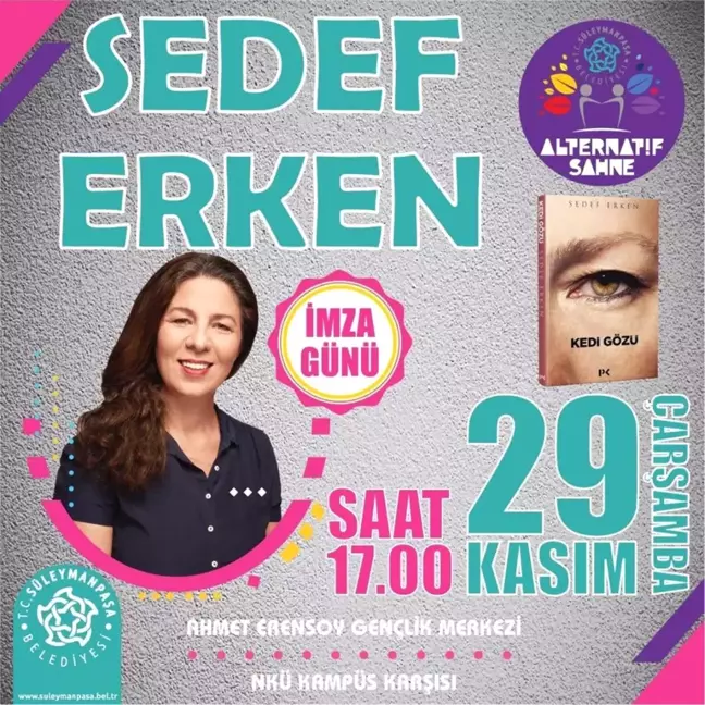 Yazar Sedef Erken Okurları ile Alternatif Sahne'de Buluşuyor