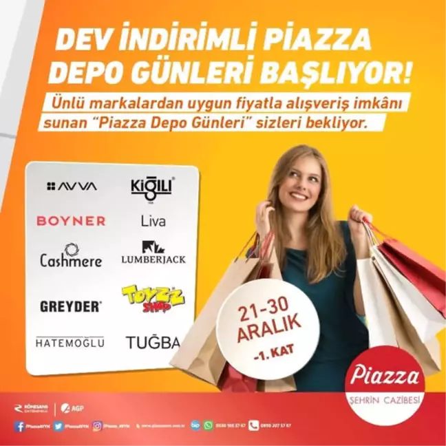 Şanlıurfa Piazza'da Depo Günleri Yepyeni Markalarla 2'nci Kez Başlıyor