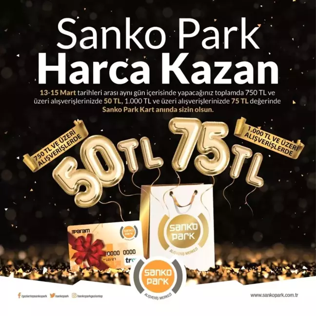 Sanko Park'tan harcadıkça kazandıran kampanya