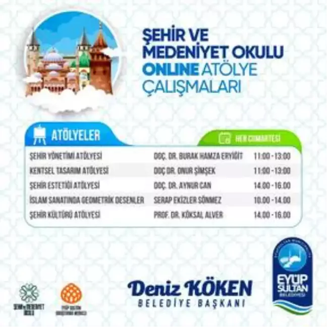 Şehir ve Medeniyet Okulu'nda online eğitim başladı
