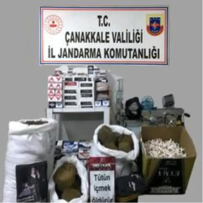Son dakika haberleri | Çanakkale'de kaçak tütün operasyonu
