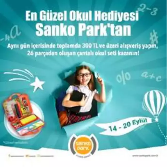 En güzel okul hediyesi SANKO Park'tan