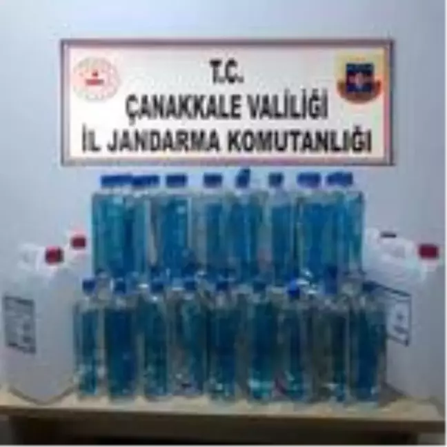 Biga'da sahte alkol operasyonuna 3 gözaltı