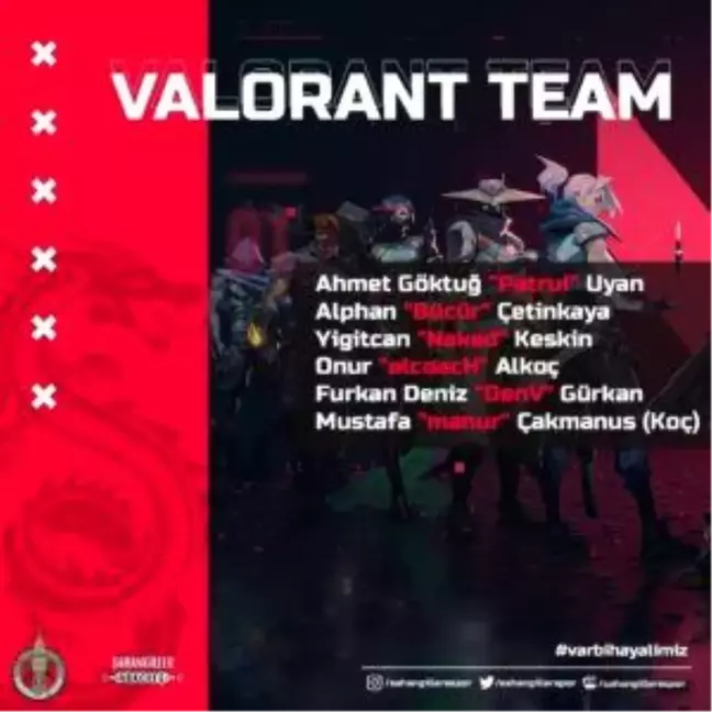 Şahangiller Espor Valorant kadrosunu duyurdu!