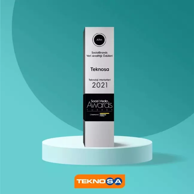 Teknosa'ya Social Media Awards'tan altın ödül