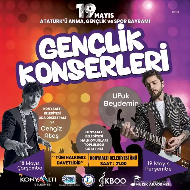 Konyaaltı'nda 19 Mayıs coşkuyla kutlanacak