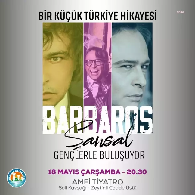 Mezitli Belediyesi, 19 Mayıs'ta Gençleri Barbaros Şansal ile Buluşturacak