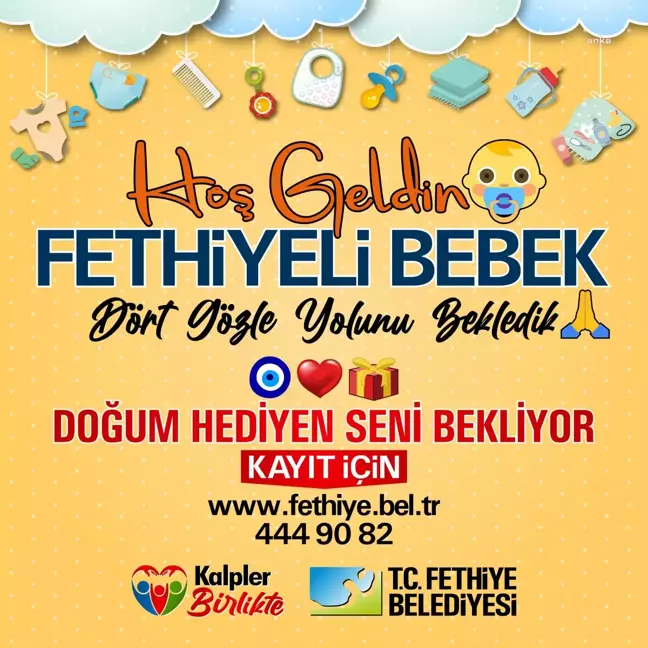 Fethiye'de Belediyeden İhtiyaç Sahibi Ailelerin Bebeklerine 'Yeni Doğan Paketi'