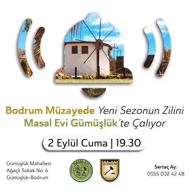 Muğla magazin haberi... Bodrum Müzayede, yeni sezonun Zili'ni Gümüşlük'te çalıyor