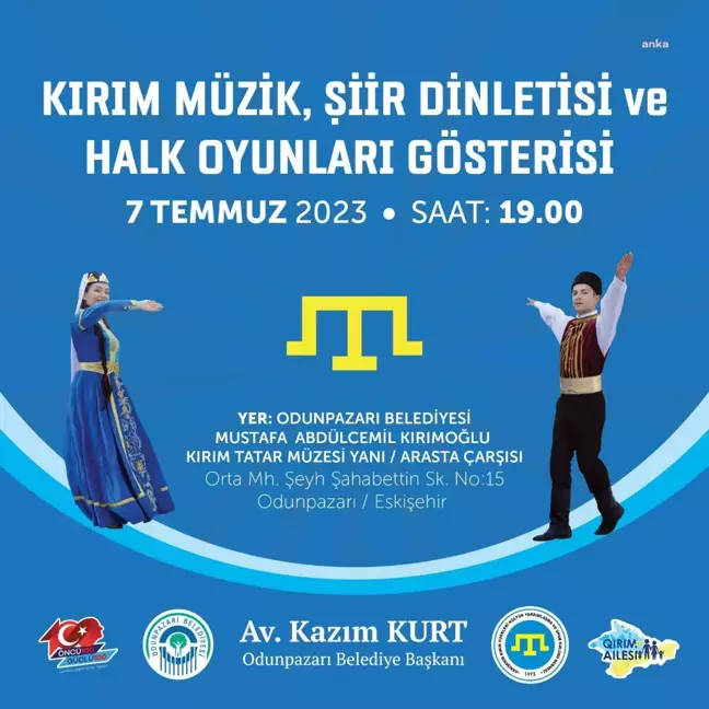 Odunpazarı Belediyesi, Kırım Müzik Şiir Dinletisi ve Halk Oyunları Gösterisi düzenliyor
