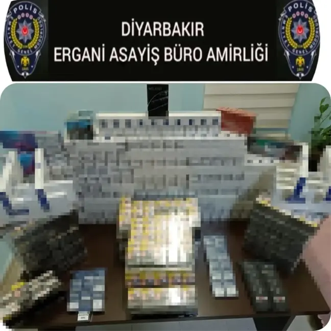 Diyarbakır Ergani'de 2 Bin 167 Paket Kaçak Sigara Ele Geçirildi