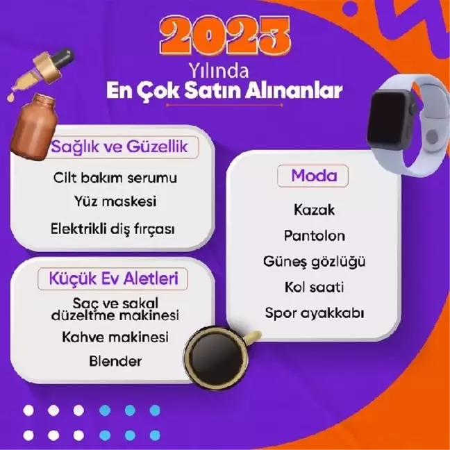 2023 Yılında Hepsiburada'da En Çok Tercih Edilen Ürünler Açıklandı