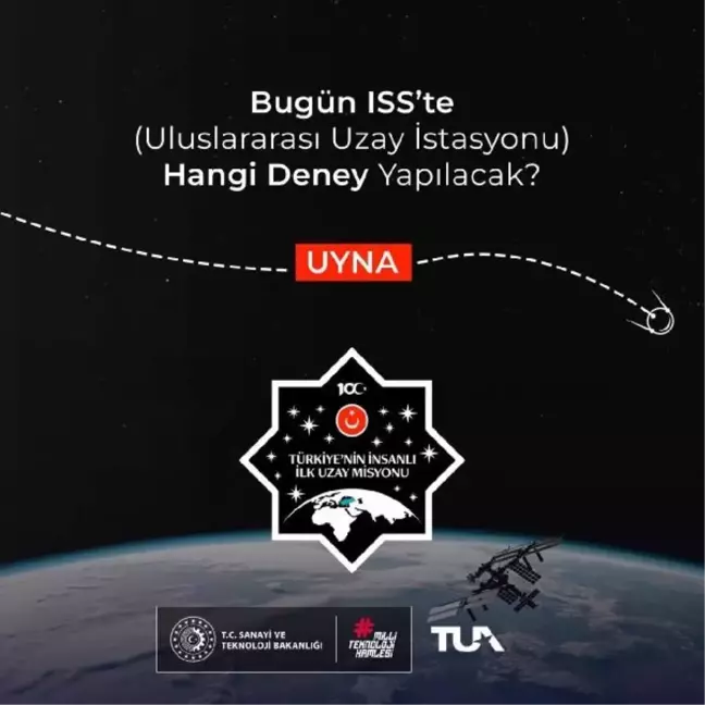 Uzay İstasyonu'nda Astronot Alper Gezeravcı Yeni Nesil Metal Malzemeler Üzerinde Deney Yapacak