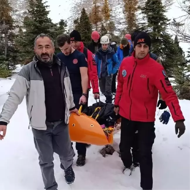 Niğde'de Demirkazık Dağı'na tırmanırken düşen dağcı kurtarıldı