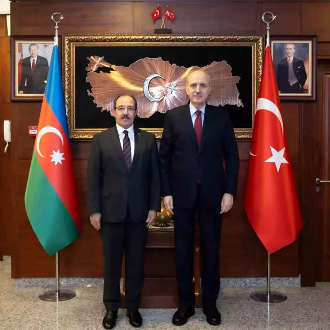 TBMM Başkanı Numan Kurtulmuş, Türkiye'nin Bakü Büyükelçiliğini ziyaret etti