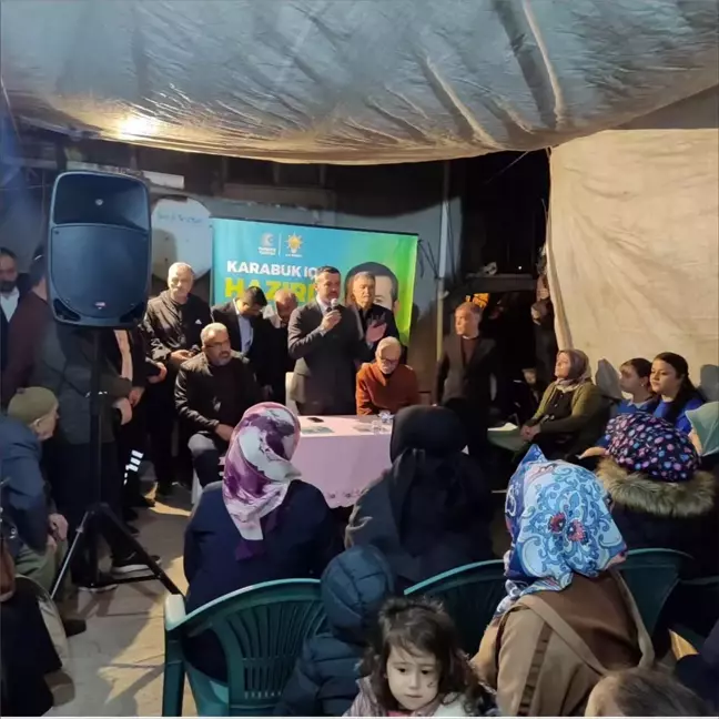 AK Parti Karabük Belediye Başkan Adayı Özkan Çetinkaya Mahalle Ziyaretlerine Devam Ediyor