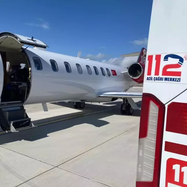 Van'da kalp yetmezliği olan bebek, ambulans uçakla Eskişehir'e götürüldü