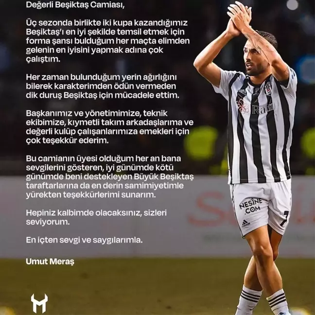 Umut Meraş Beşiktaş'tan Ayrıldı