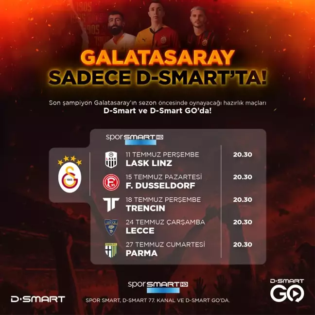 Gelenek Bozulmadı! Şampiyon Galatasaray D-SMART İle Sahaya İniyor