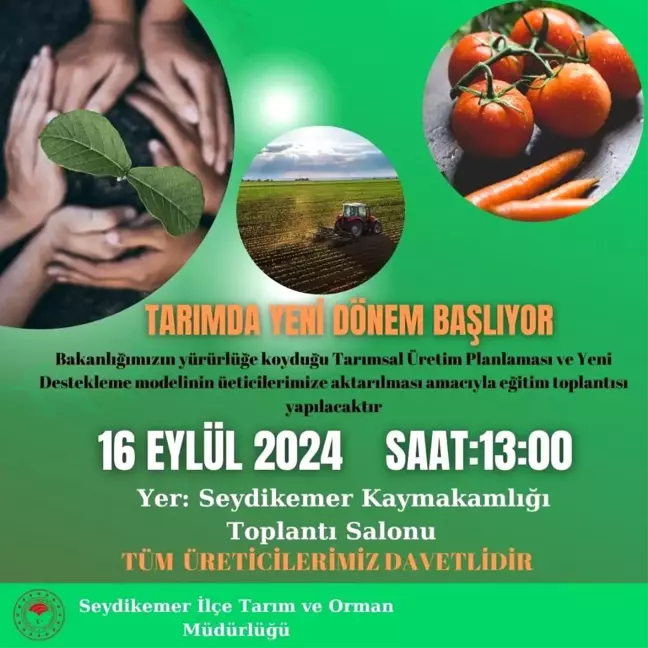 Tarım ve Orman Bakanlığı Desteklemeleri ve Üretim Planlaması Hakkında Bilgilendirme Toplantısı