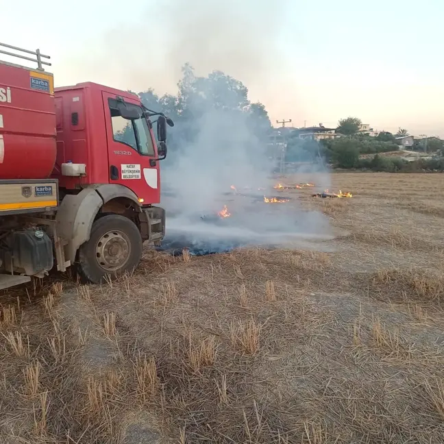 Hatay'da Buğday Tarlasındaki Anız Yangını Kontrol Altına Alındı