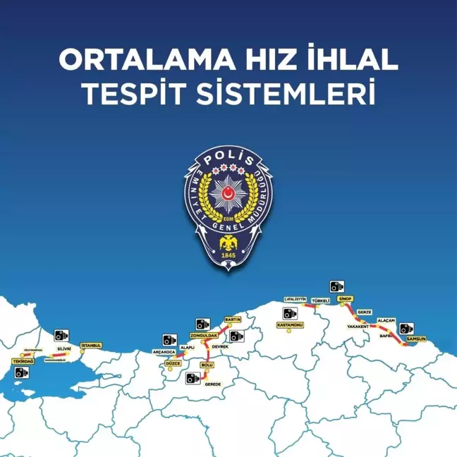 Zonguldak'ta Ortalama Hız Denetimleri Başladı